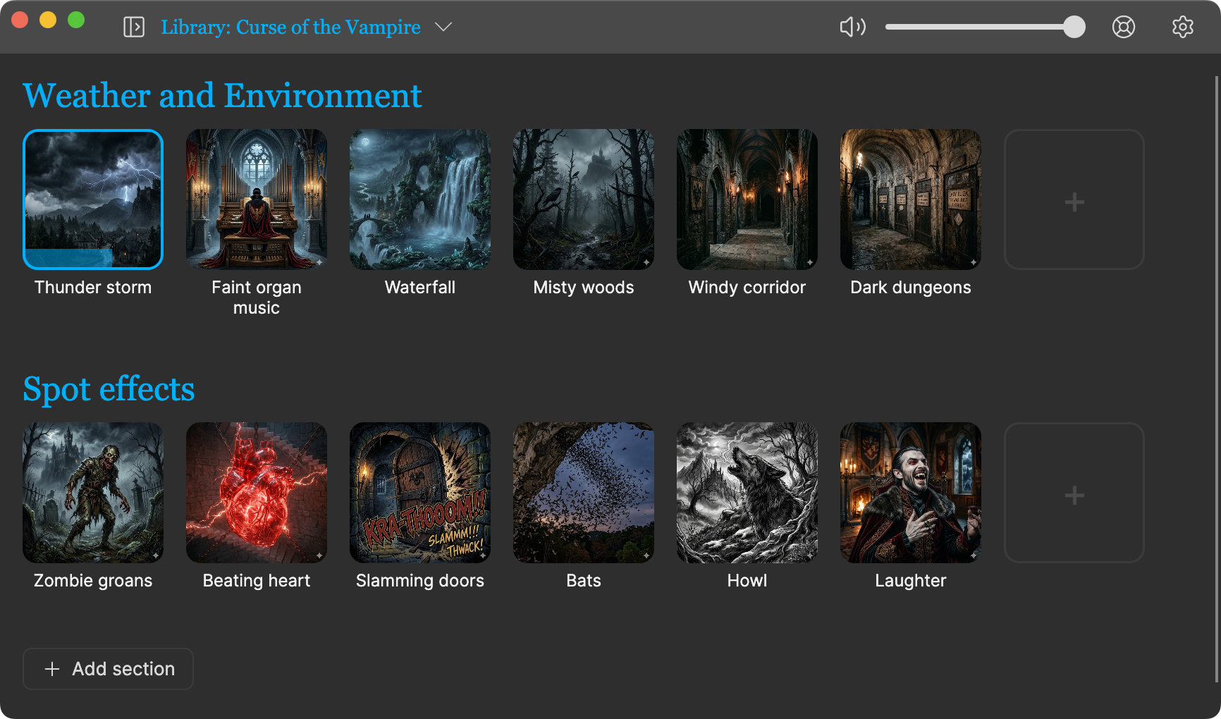 Softrope performance view showing a grid of scene buttons with one active
